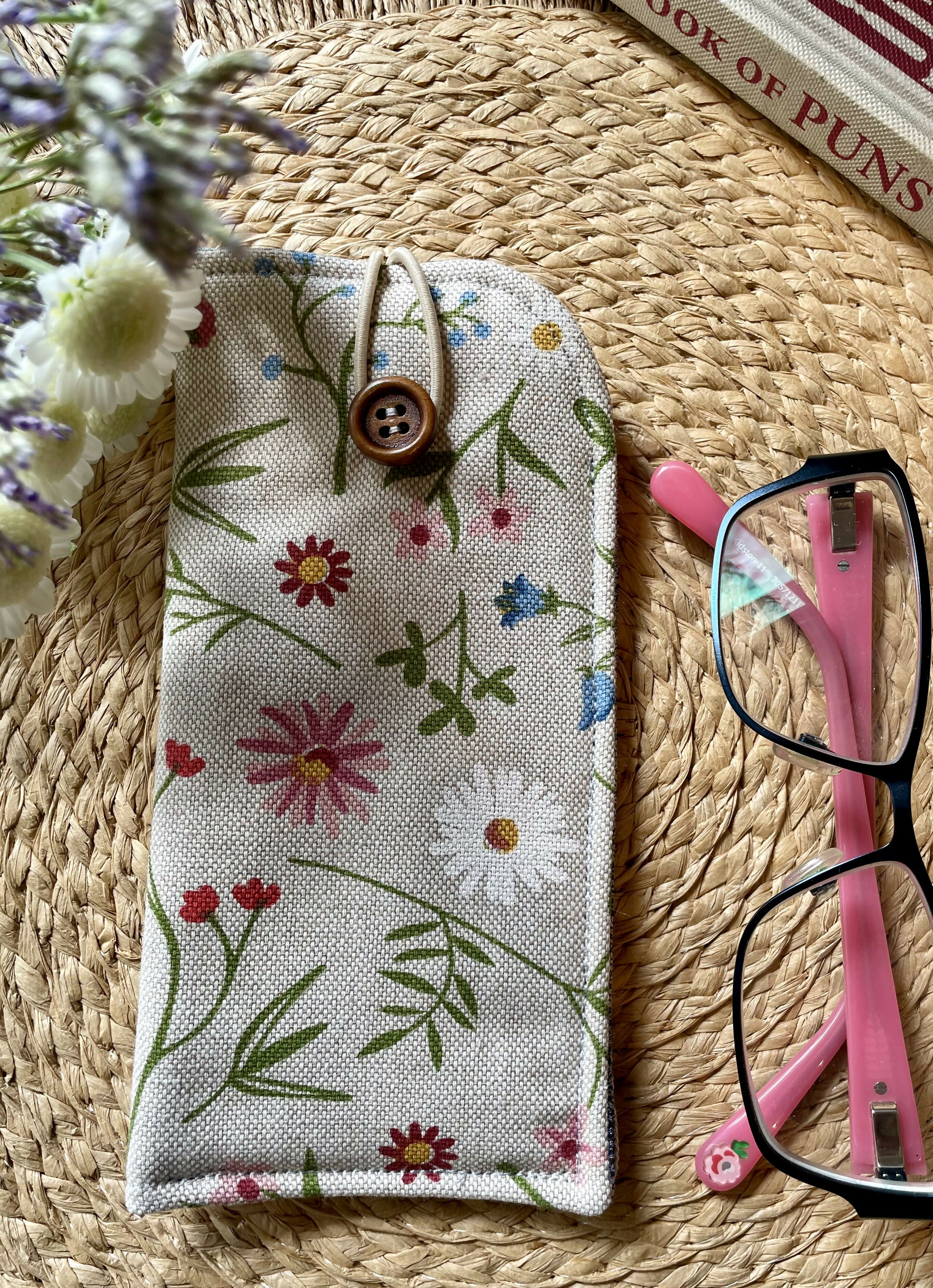Floral & Flower Print Glasses Case