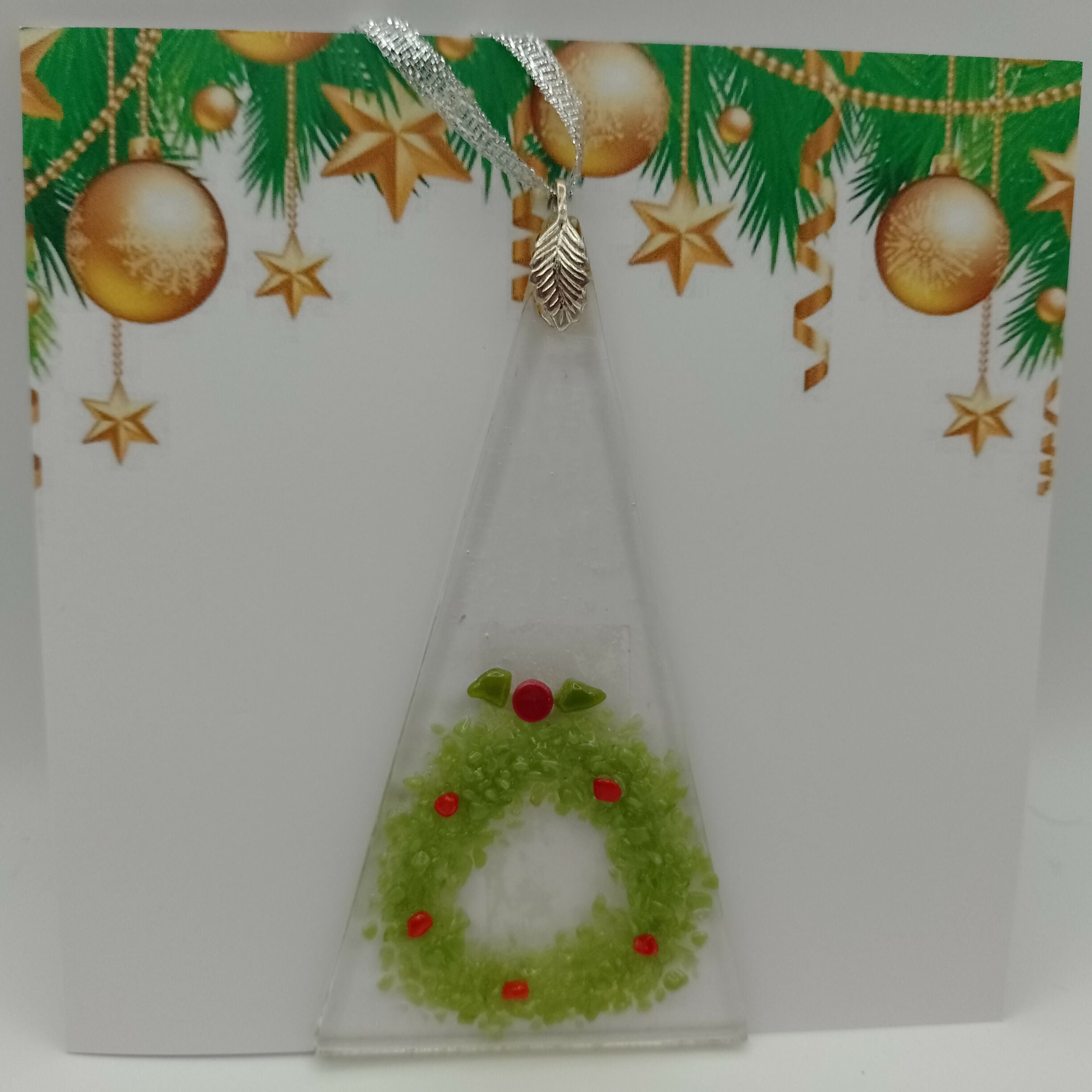 Fused Glass Christmas Card