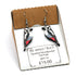 Spotted Woodpecker Dangle Earrings