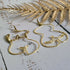 Goddess Woman Form Earrings; Rose Quartz Crystal Feminist Boob Nude Art Female Empowerment Gold Wire Earrings