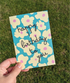 bday card blue floral,pattern pic