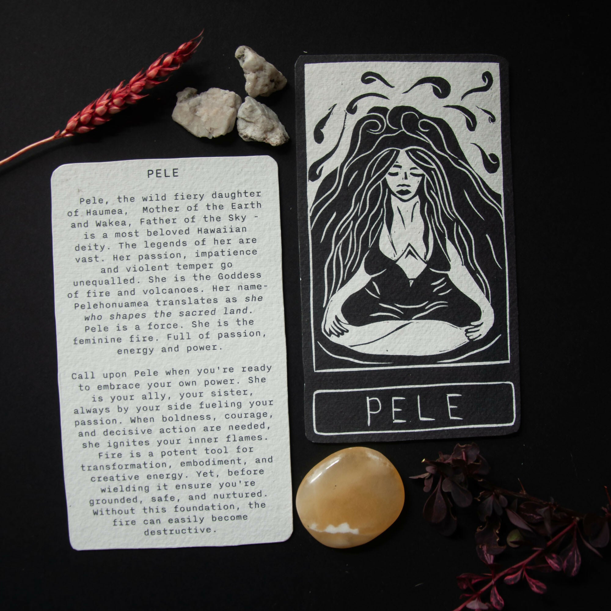 GODDESS PELE ALTAR CARD