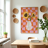 Sunflower Vase Print in Orange