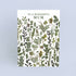 Wonderful Mum Green Pressed Flower Print Card