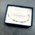 Faceted Czech Glass Bead Wire Bracelet 18.5 CM