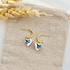 Blue China No. 10 - Handmade Polymer Clay Earrings