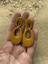 Mustard Glossy Double Drop Earrings