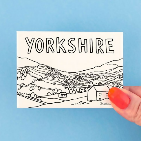 Yorkshire View Magnet - Illustrated Home Gift