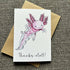 Axolotl Thank You Greetings Card