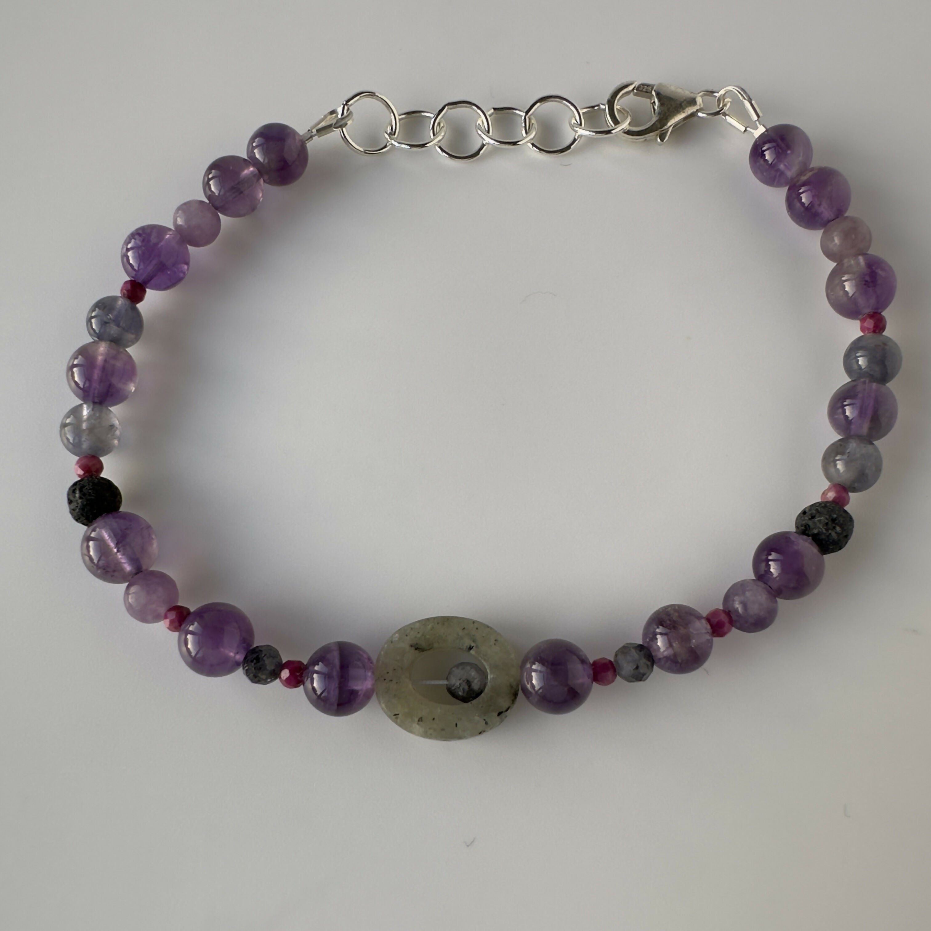 VISION BRACELET | STERLING SILVER & STONE BRACELET FOR PERCEPTION