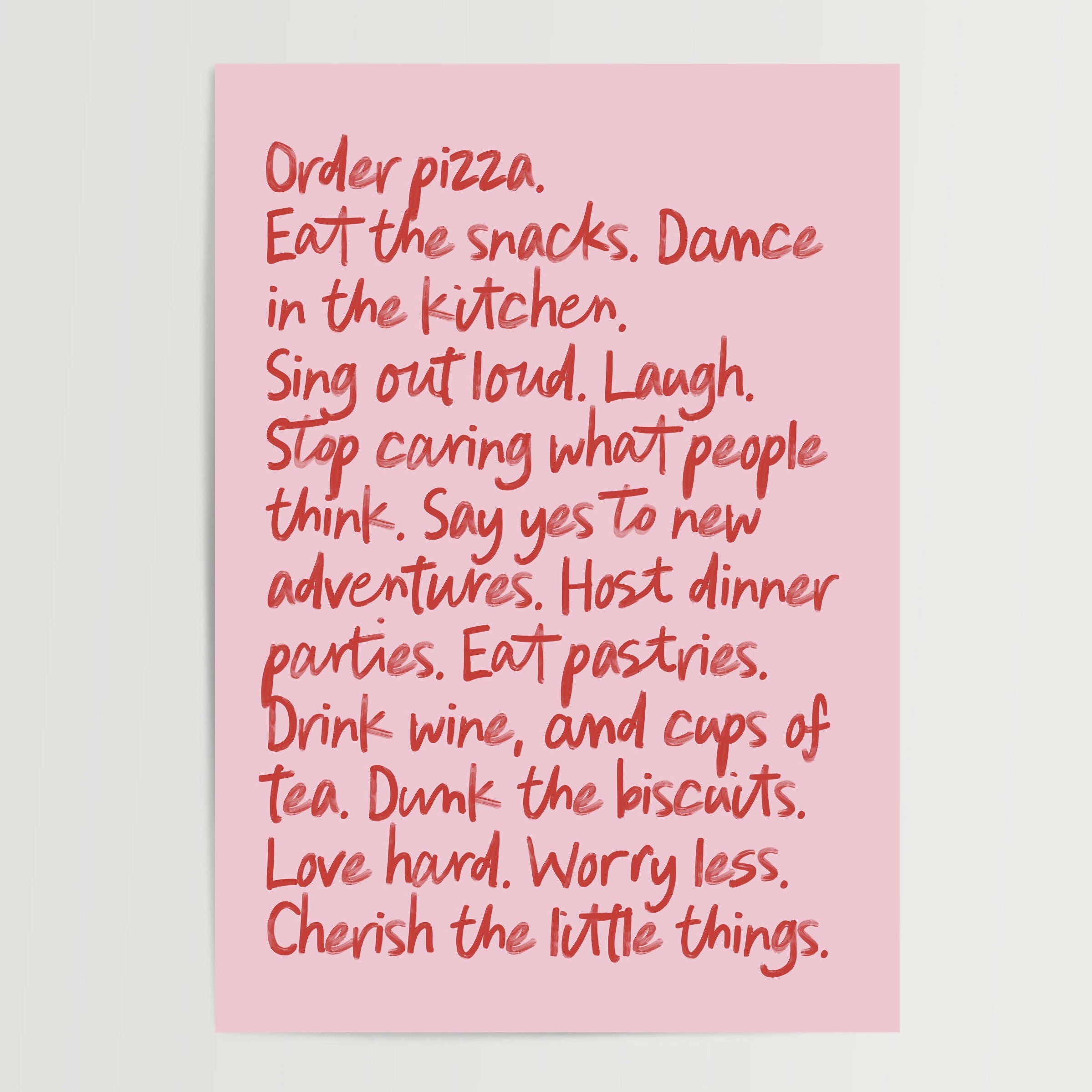 Manifesto Print in Pink