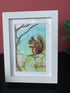 Busy Squirrel Squirreling Away! - Original Painting