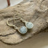 Aquamarine Drop Earrings, Sterling Silver
