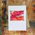 Abstract Hitched Card in Pink