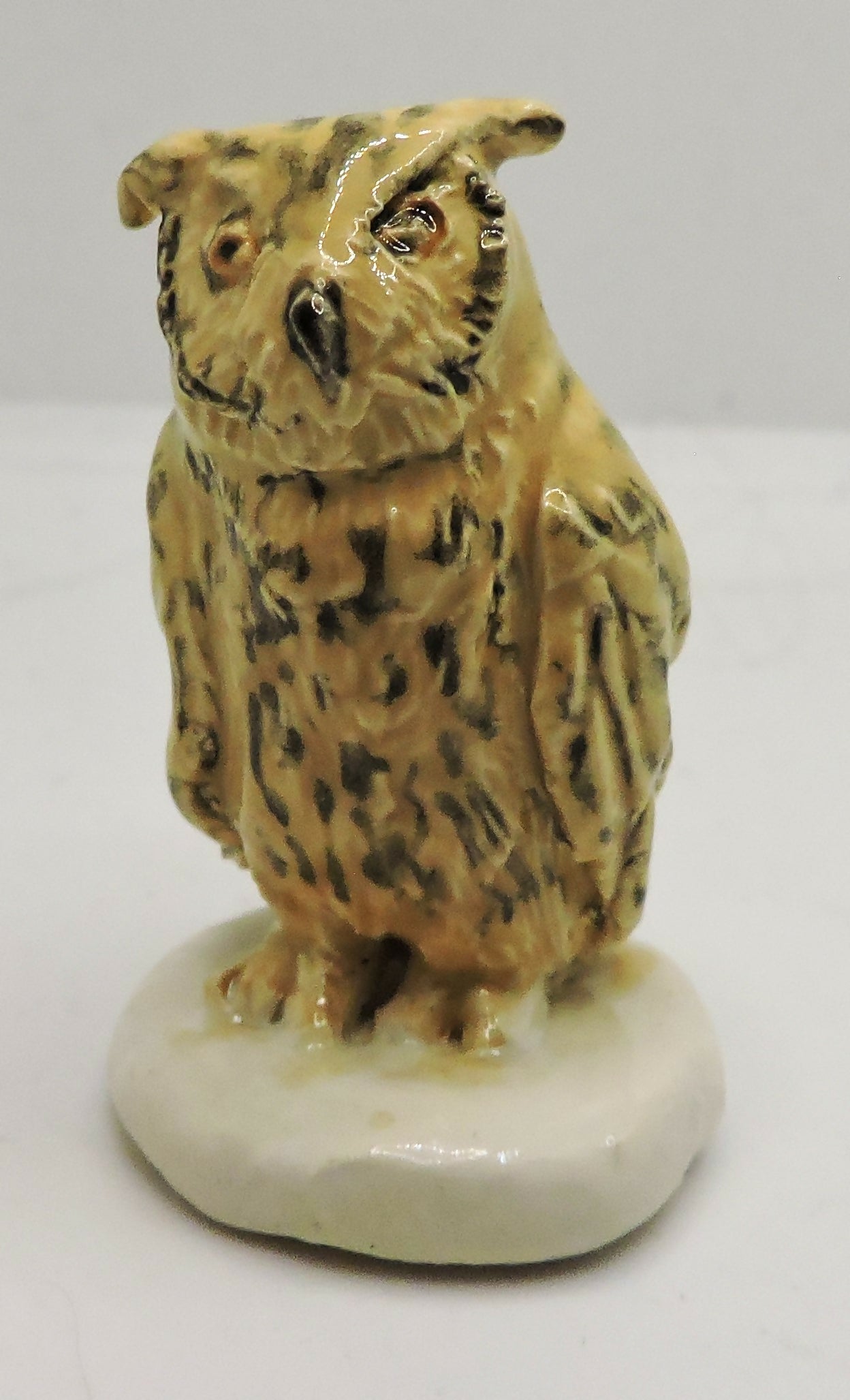 Ceramic Eurasian Eagle Owl Sculpture - "Yoll"