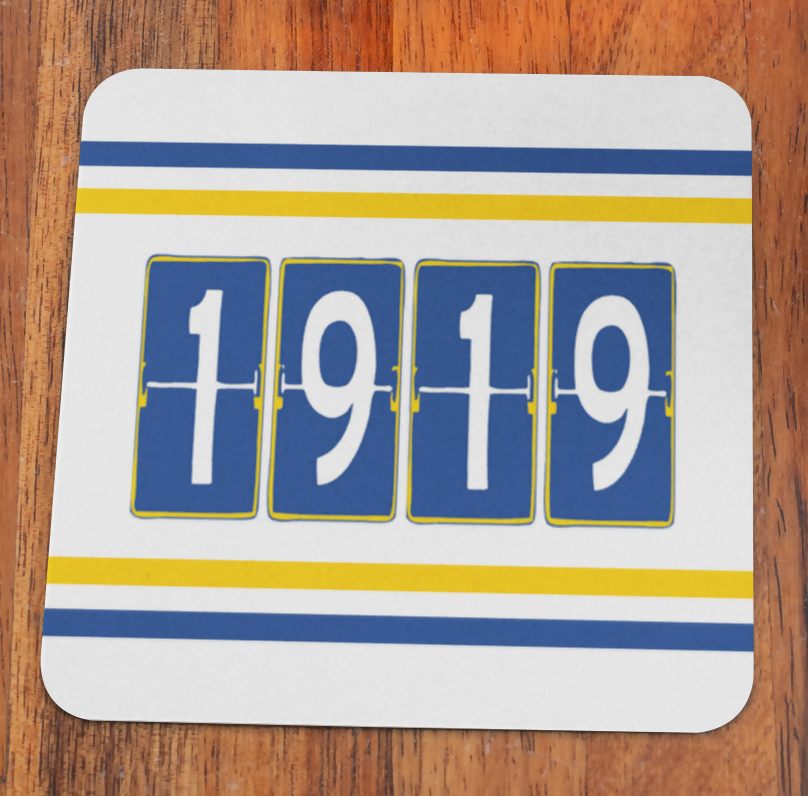 Leeds Utd Mug & Coaster Set 1919 Design