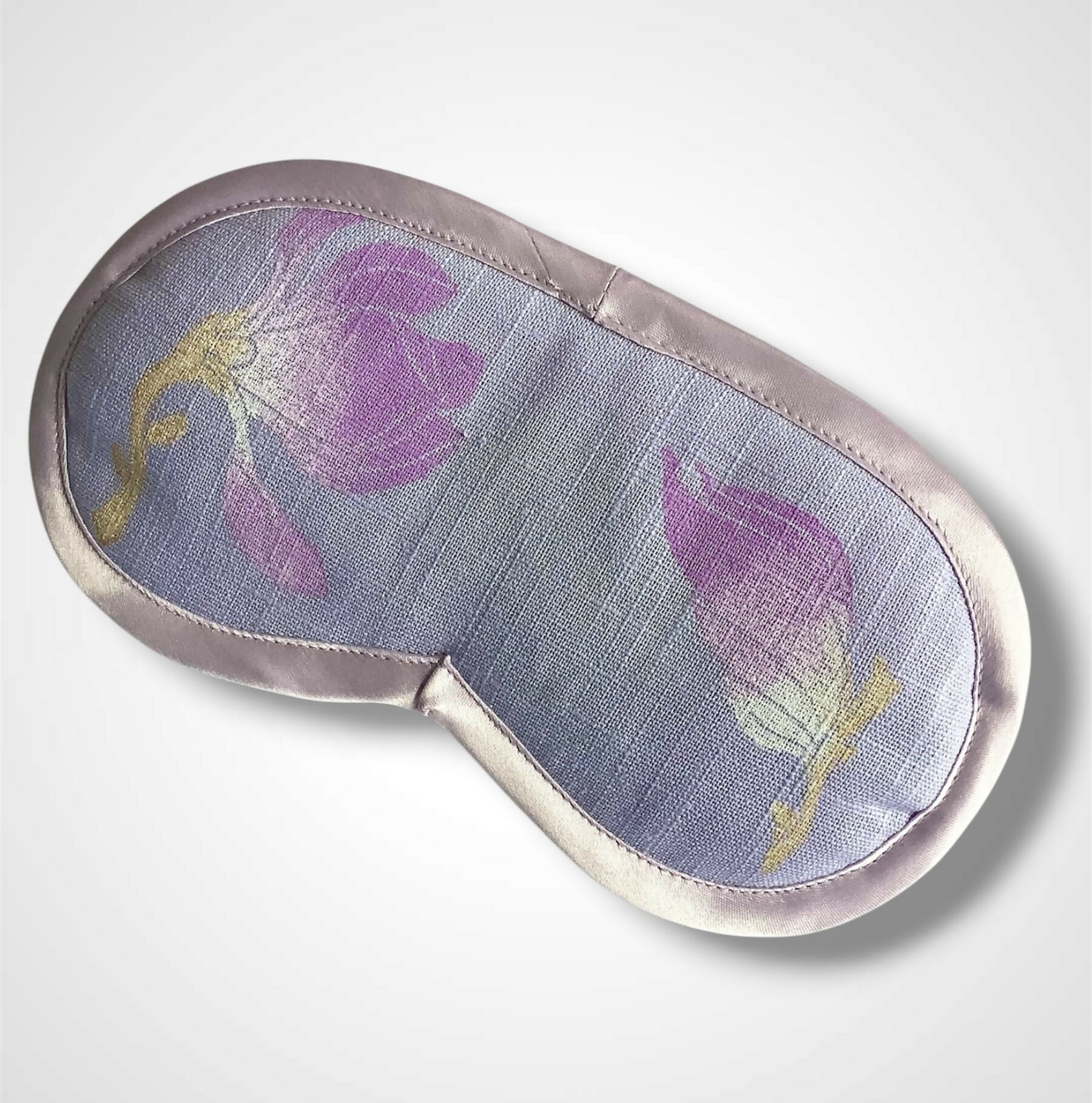 Lilac Magnolias Linen Lavender Infused Eye Mask