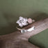 Handmade Adjustable Flower Ring With Moonstone & Prehnite