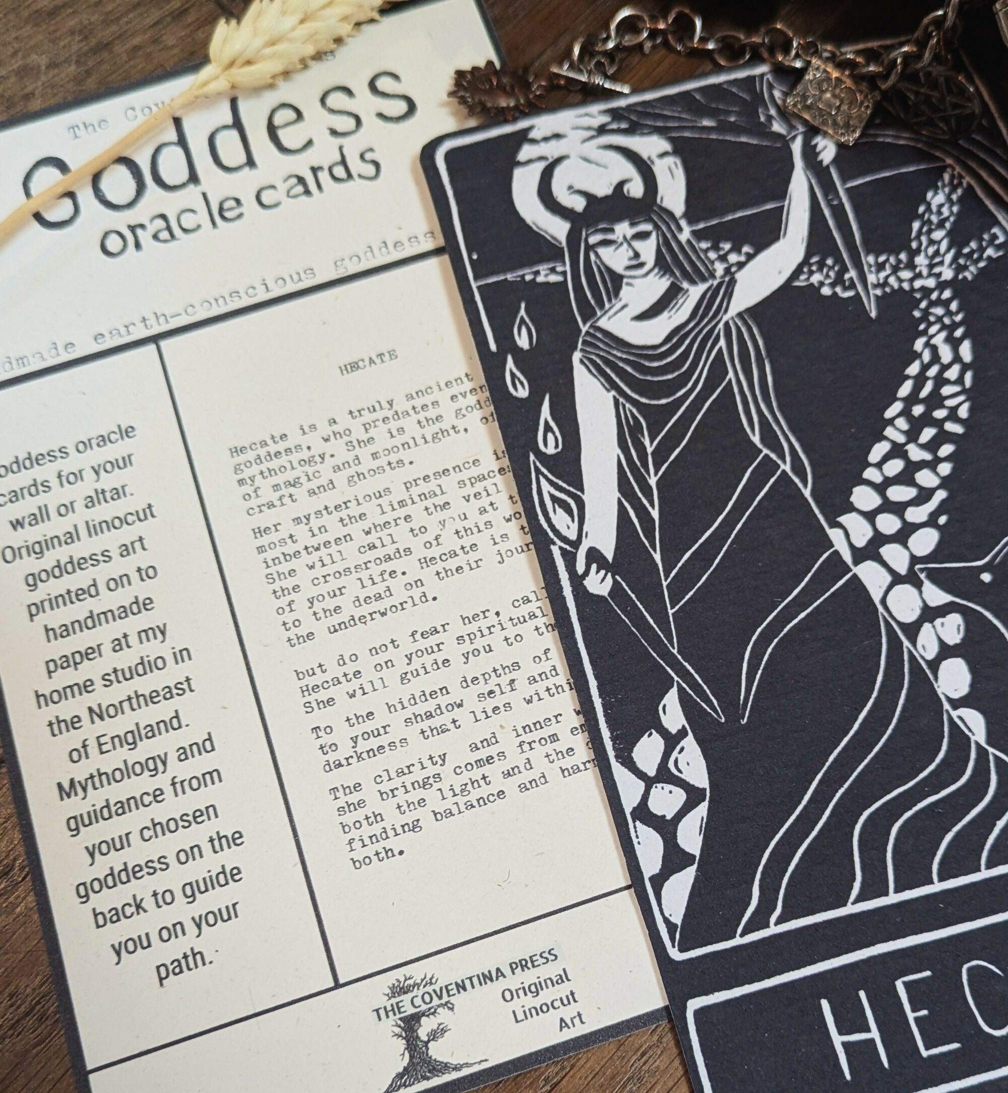 HECATE GODDESS ALTAR CARD