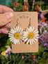 REAL DAISY EARRINGS