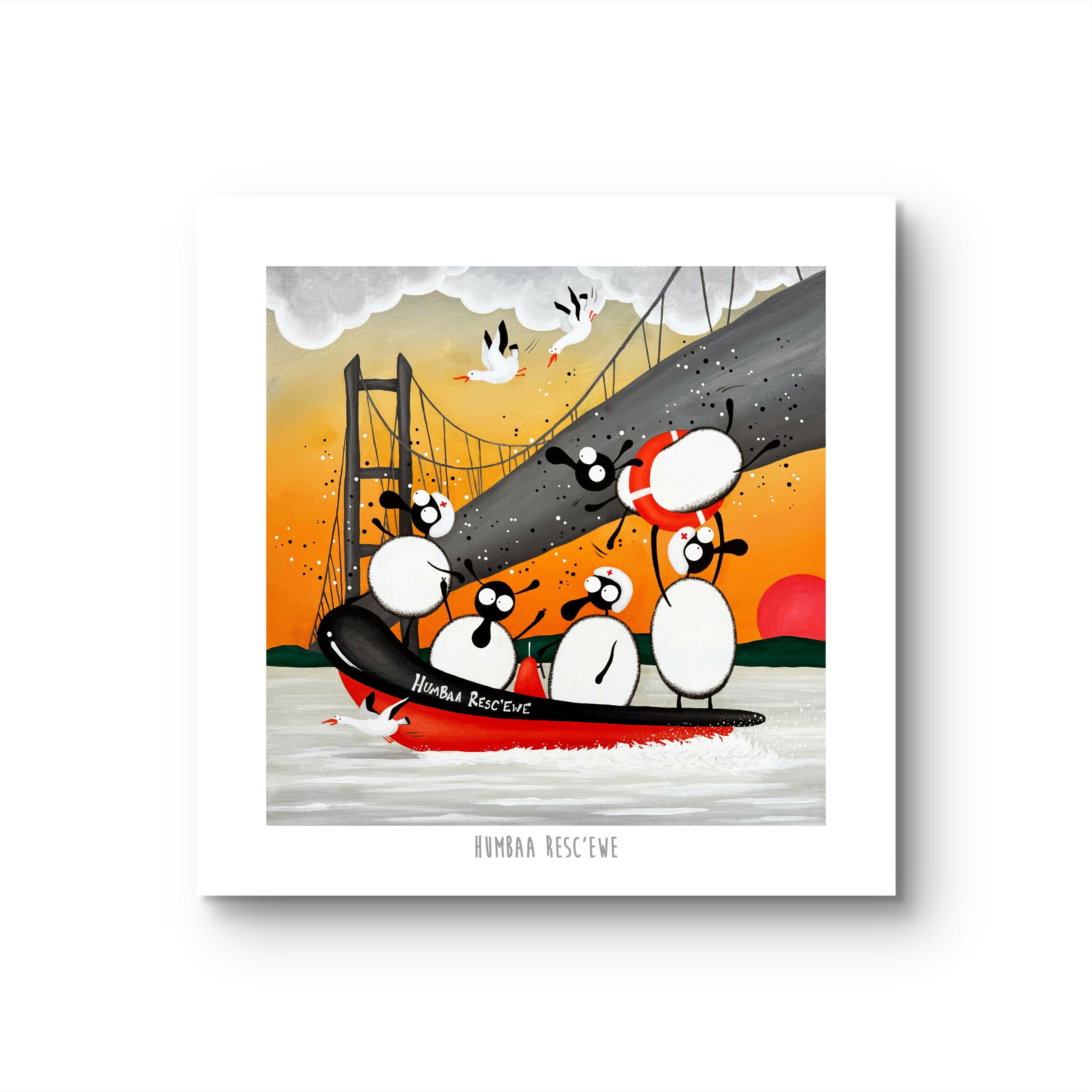 Humbaa Resc’ewe - 10” Print