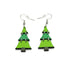 Christmas Tree Dangle Earrings