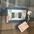 Unique Handcrafted Patchwork Purse Wristie Made From Upcycled Jeans And Dog Print Fabric