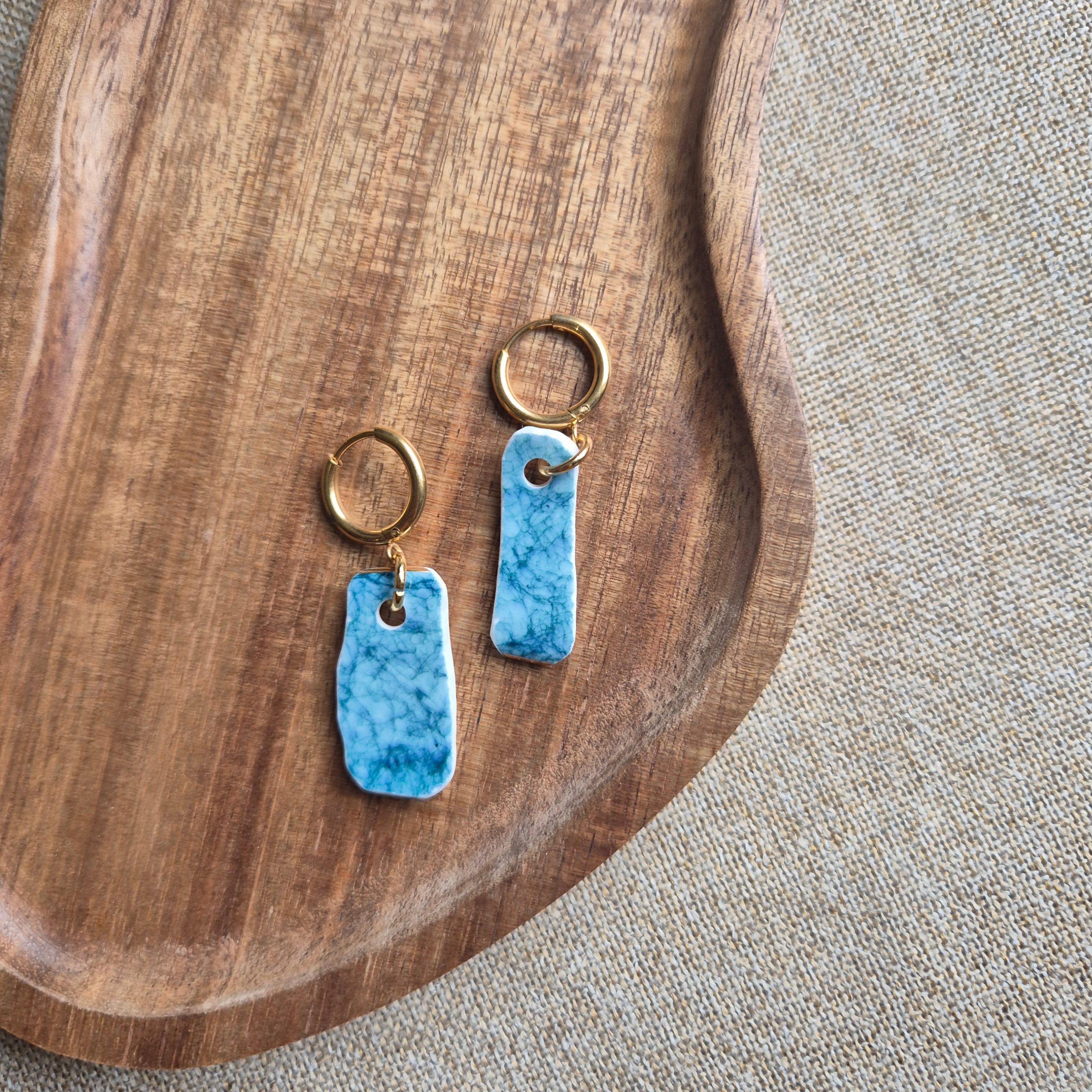 Recycled Ceramic Earring