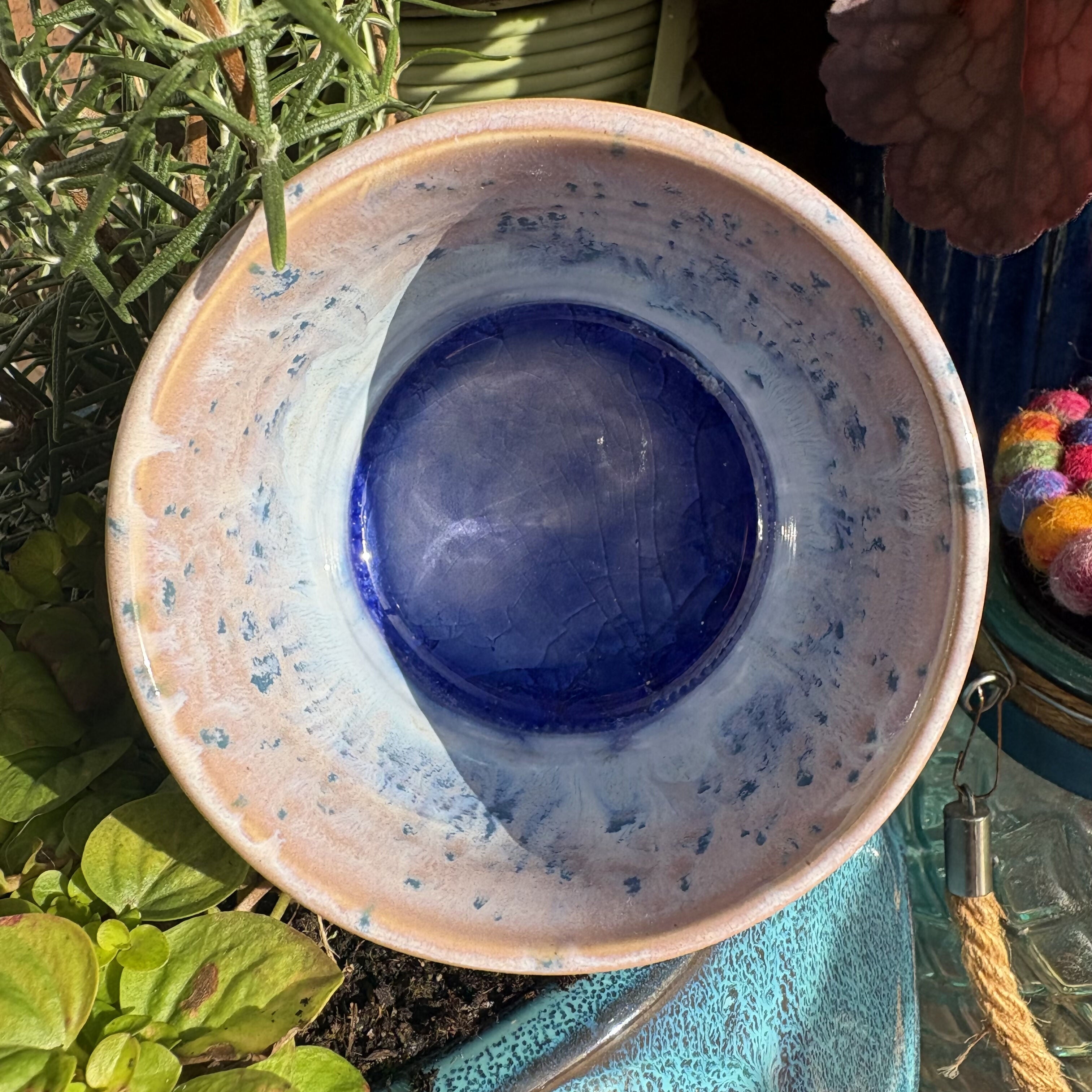 Lavender and Pink Speckled Bowl