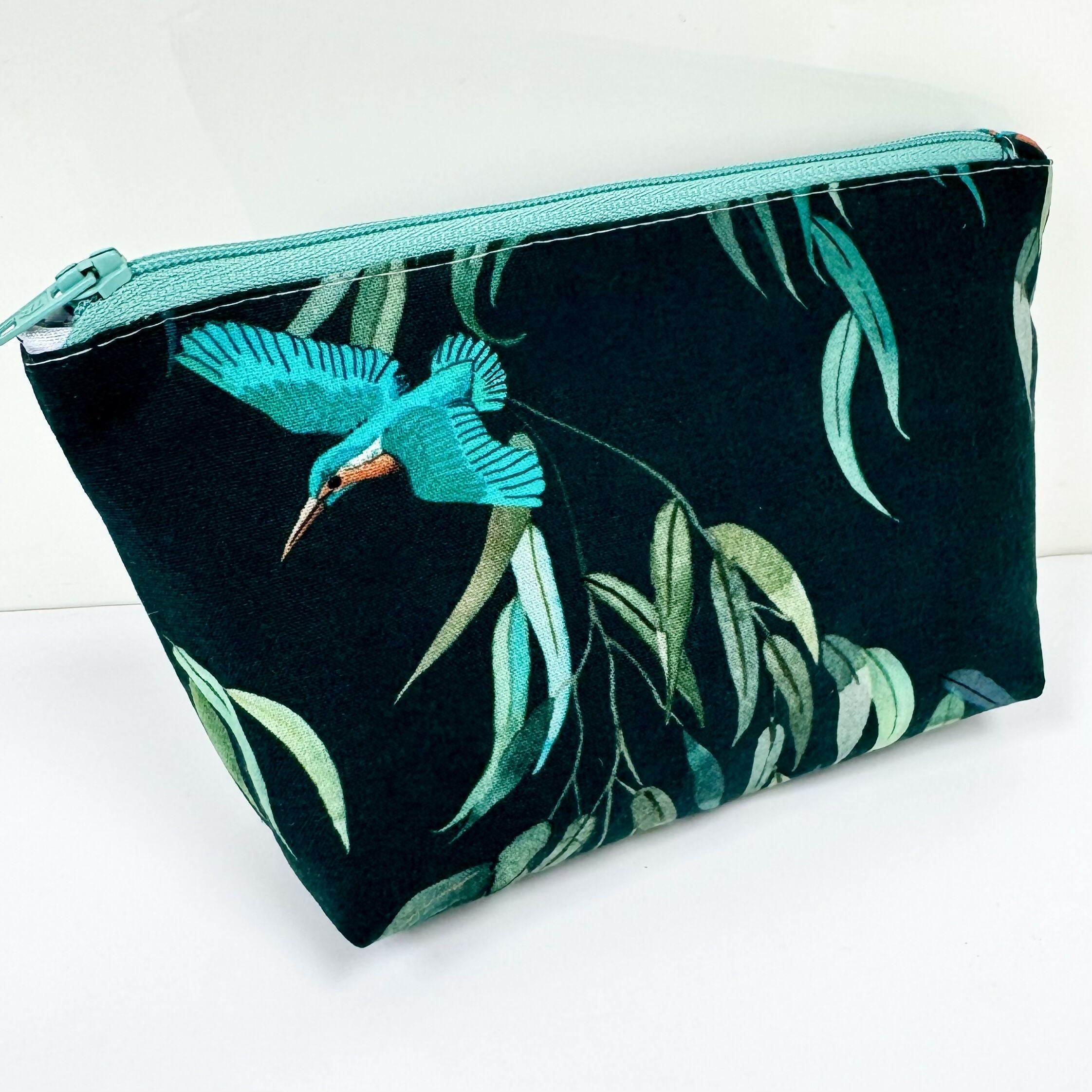 Kingfisher Print Small Make Up Bag