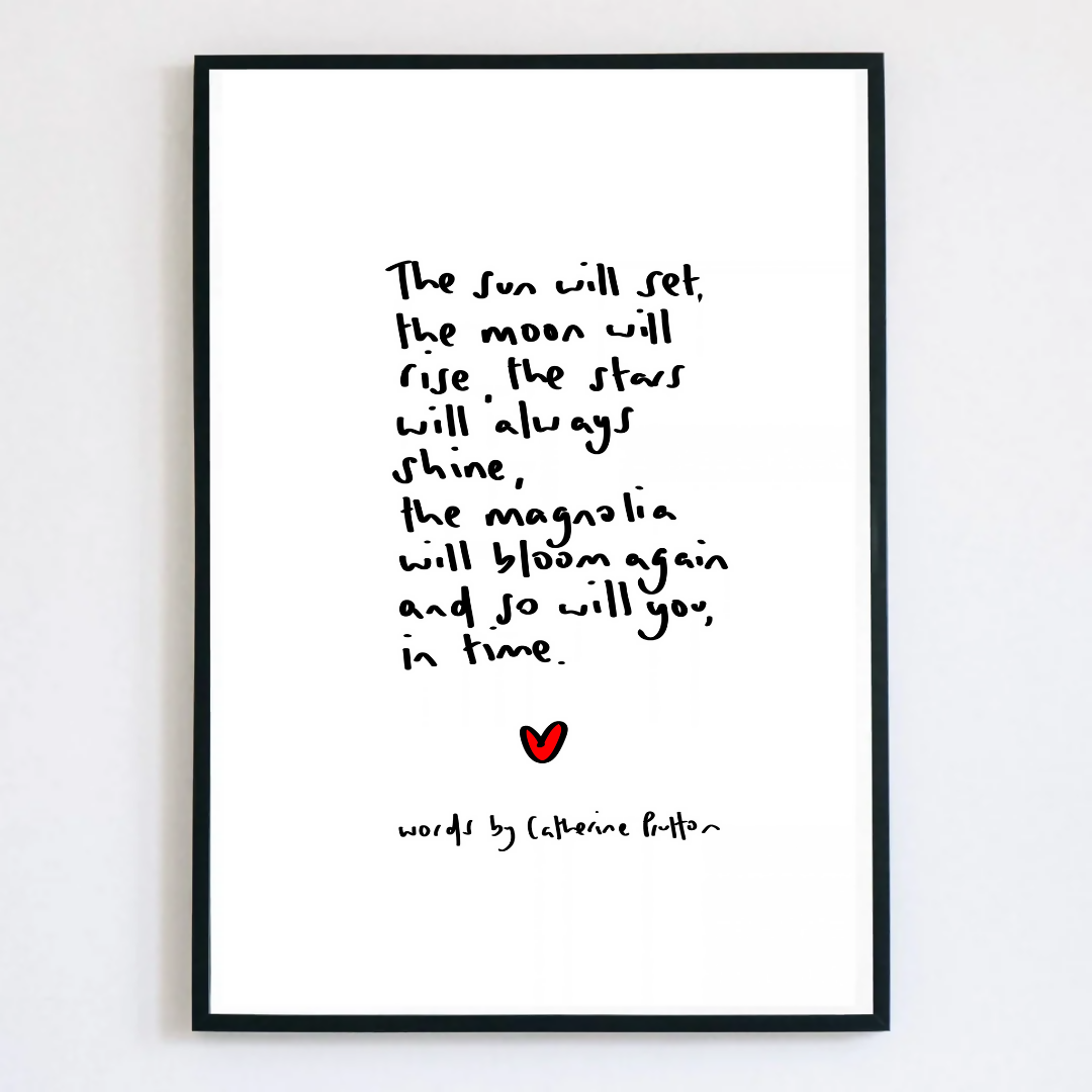 The Magnolia Will Bloom Again Poem Print