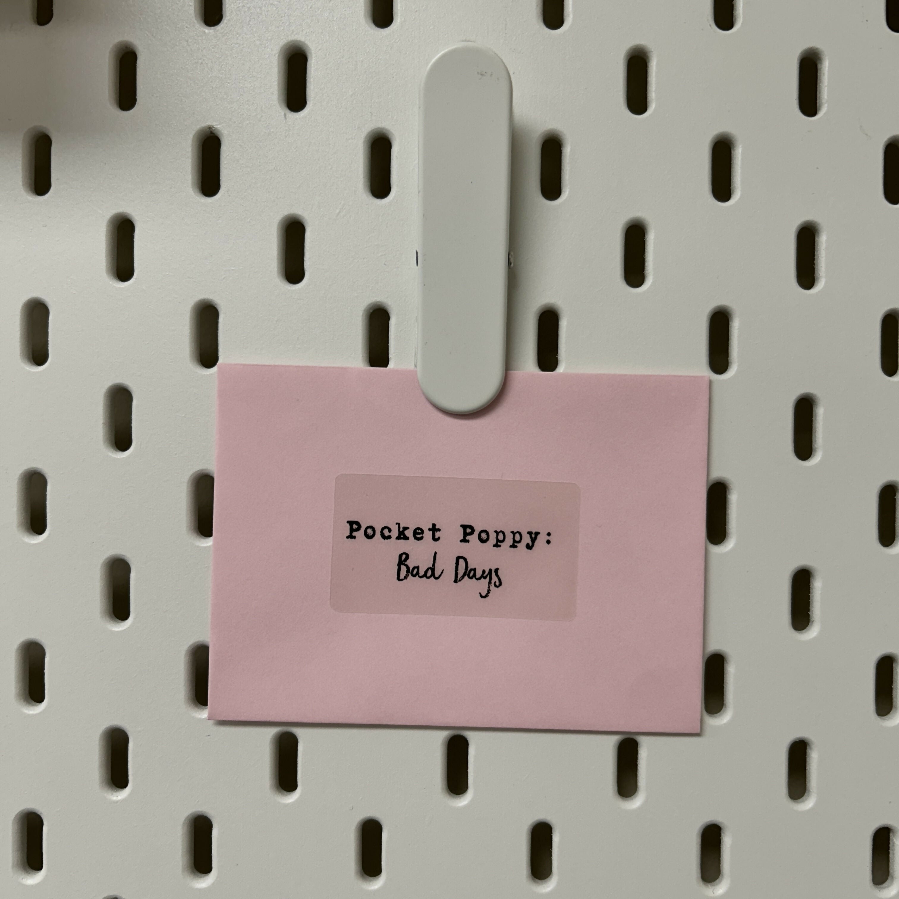 Bad Day Pocket Poppy Mini Quick Fix Letter