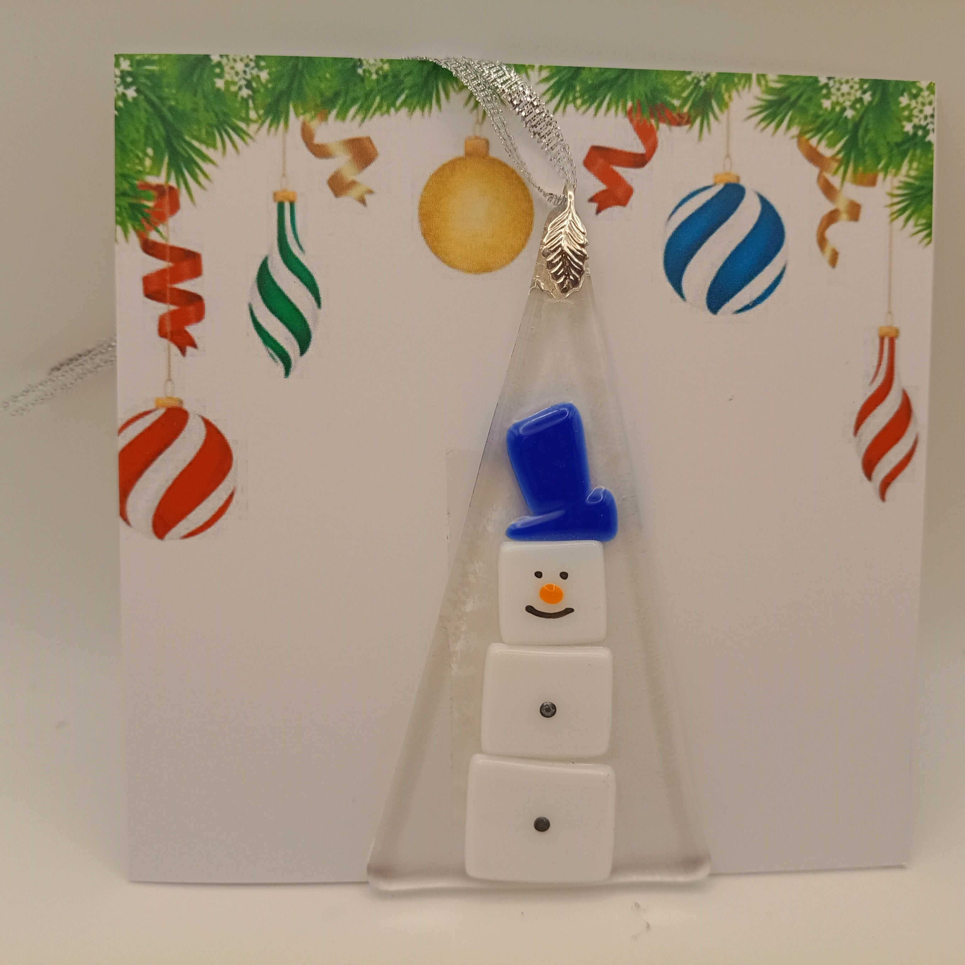 Fused Glass Christmas Card