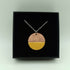 Yellow Circle Half Copper Half Enamel Pendant