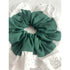Green Oversized Ruffle Broderie Lace Hair Scrunchie