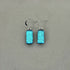 Ice Blue Dichroic Glass Necklace and Earrings Set - Sterling Silver, Handmade by Jade Tapson Glass