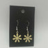 Yellow Enamel Flower Earrings