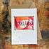 Abstract Love You Card in Pink