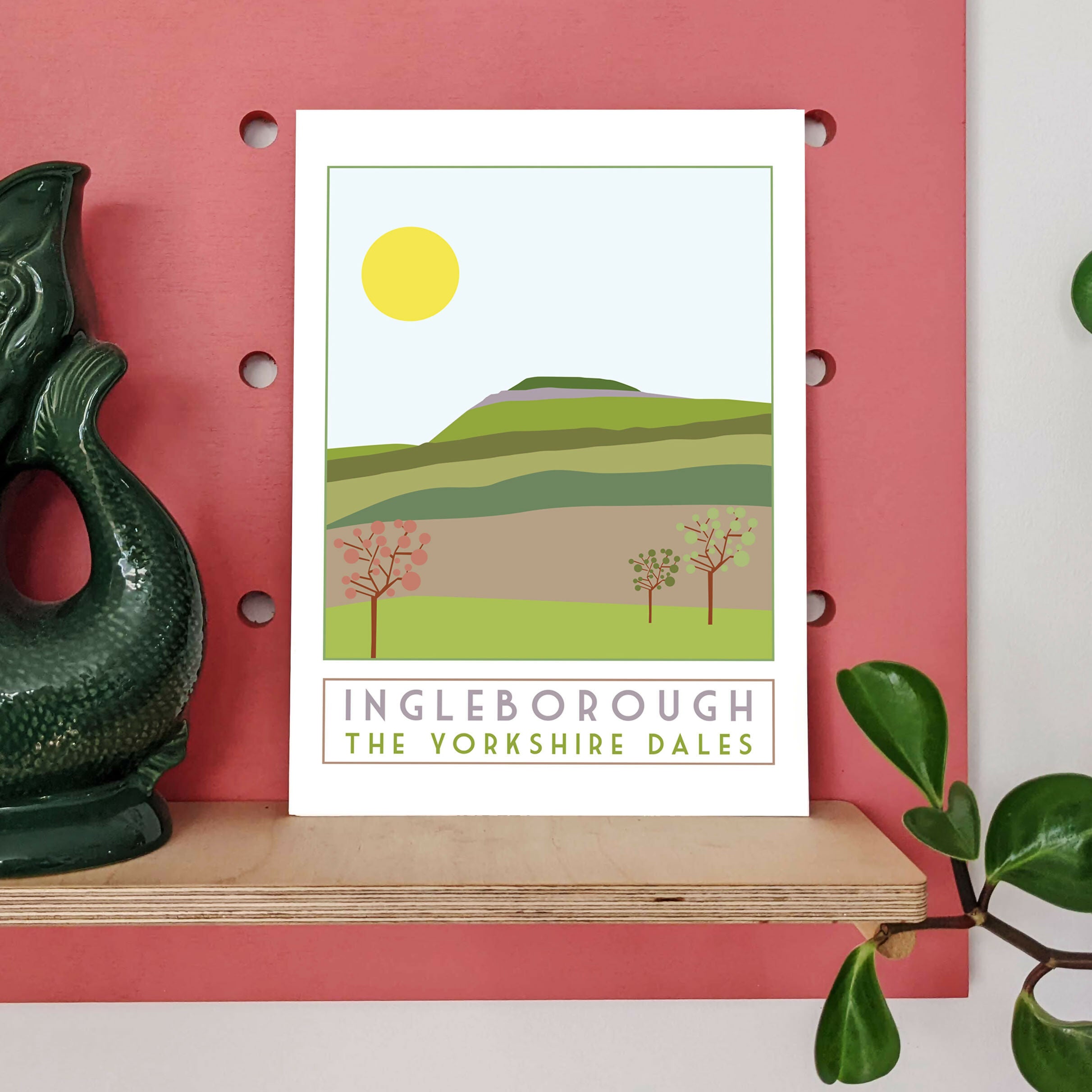 Ingleborough Travel Poster