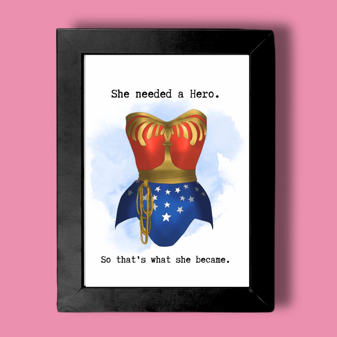 Mama Mini Framed Illustration Hero