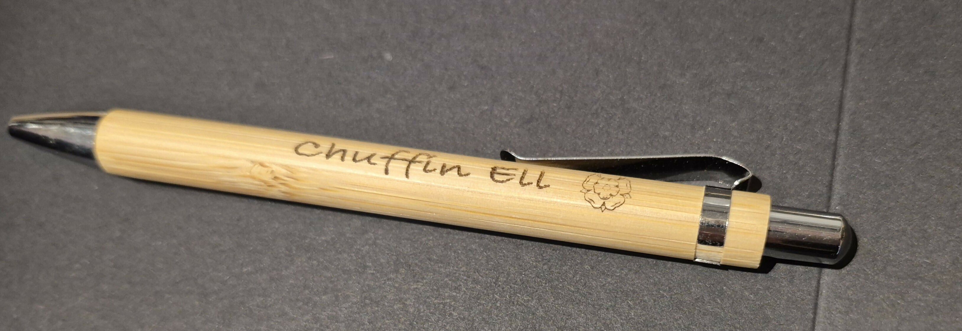 Personalised Engraved Bamboo Pens – Refillable Ballpoint