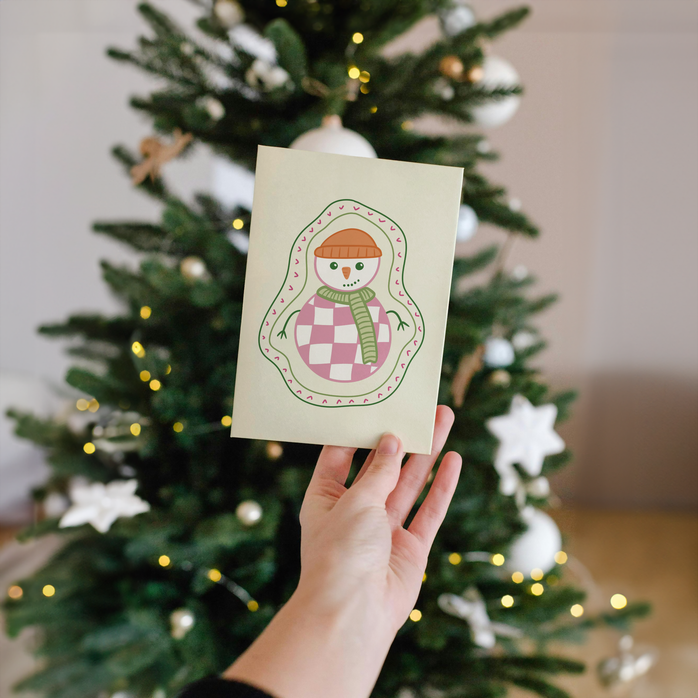 Snowman Christmas Greetings Card