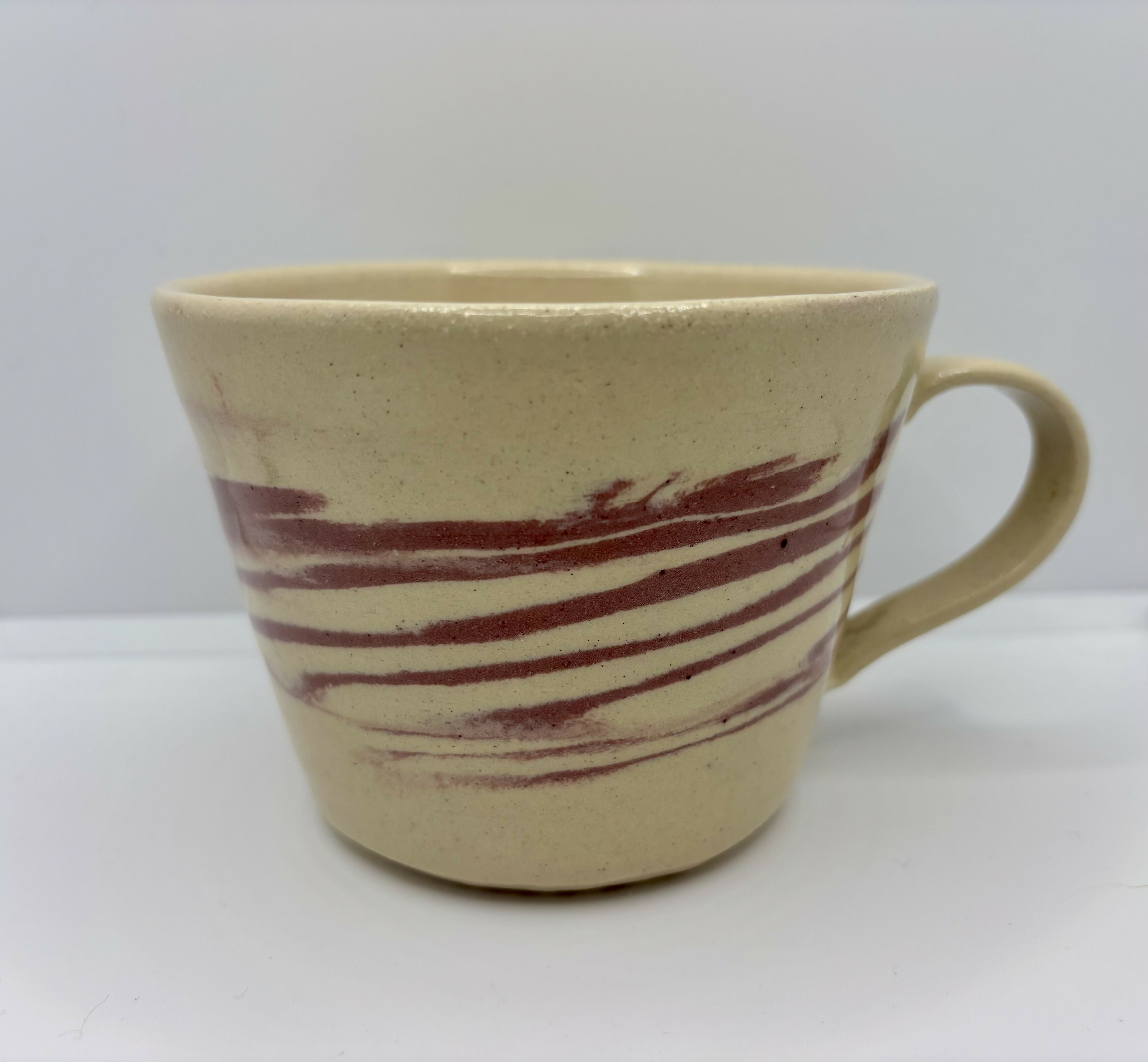 Raspberry Ripple Nerikomi Mug