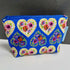 Small Make Up Bag - Folk Art Hearts