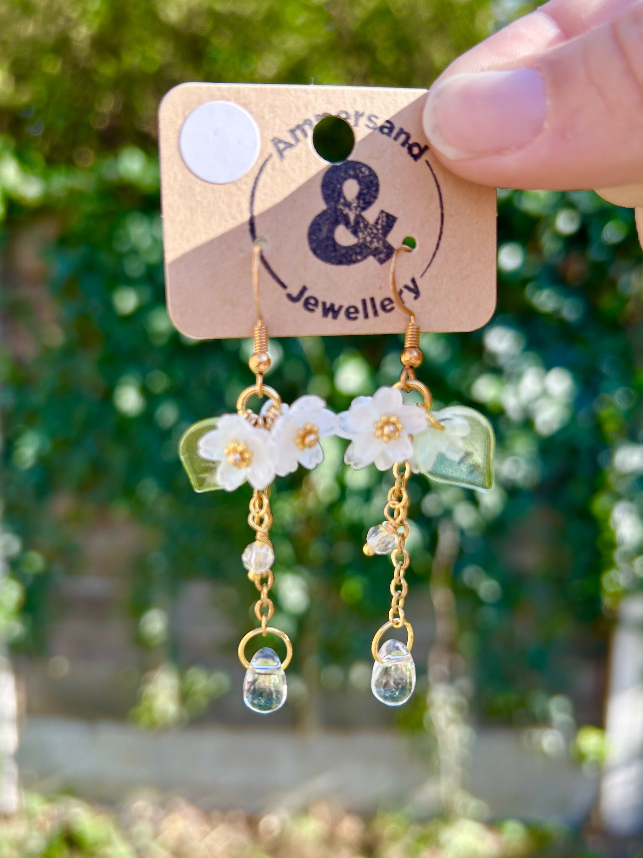 Dewdrop Bouquet Flower Earrings
