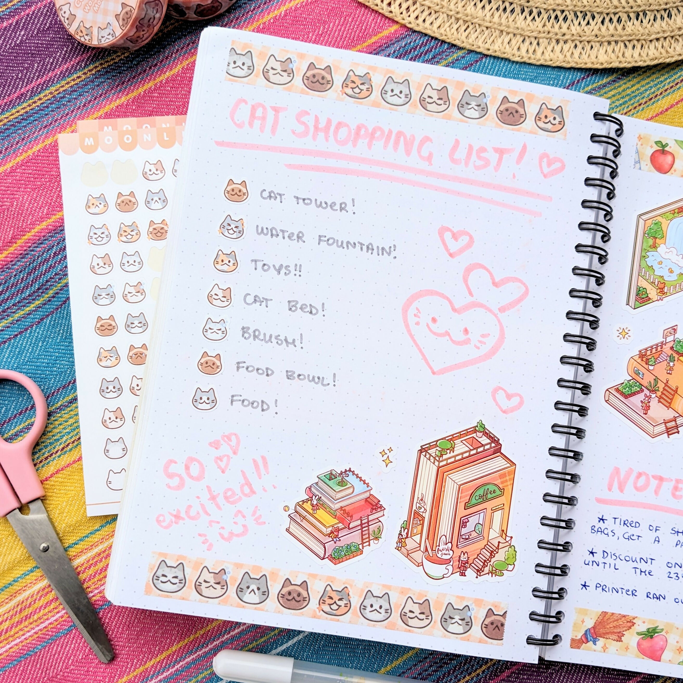 Vinyl Sticker Sheet - Cat Friends