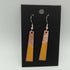 Sunflower Yellow Enamel and Copper Earrings