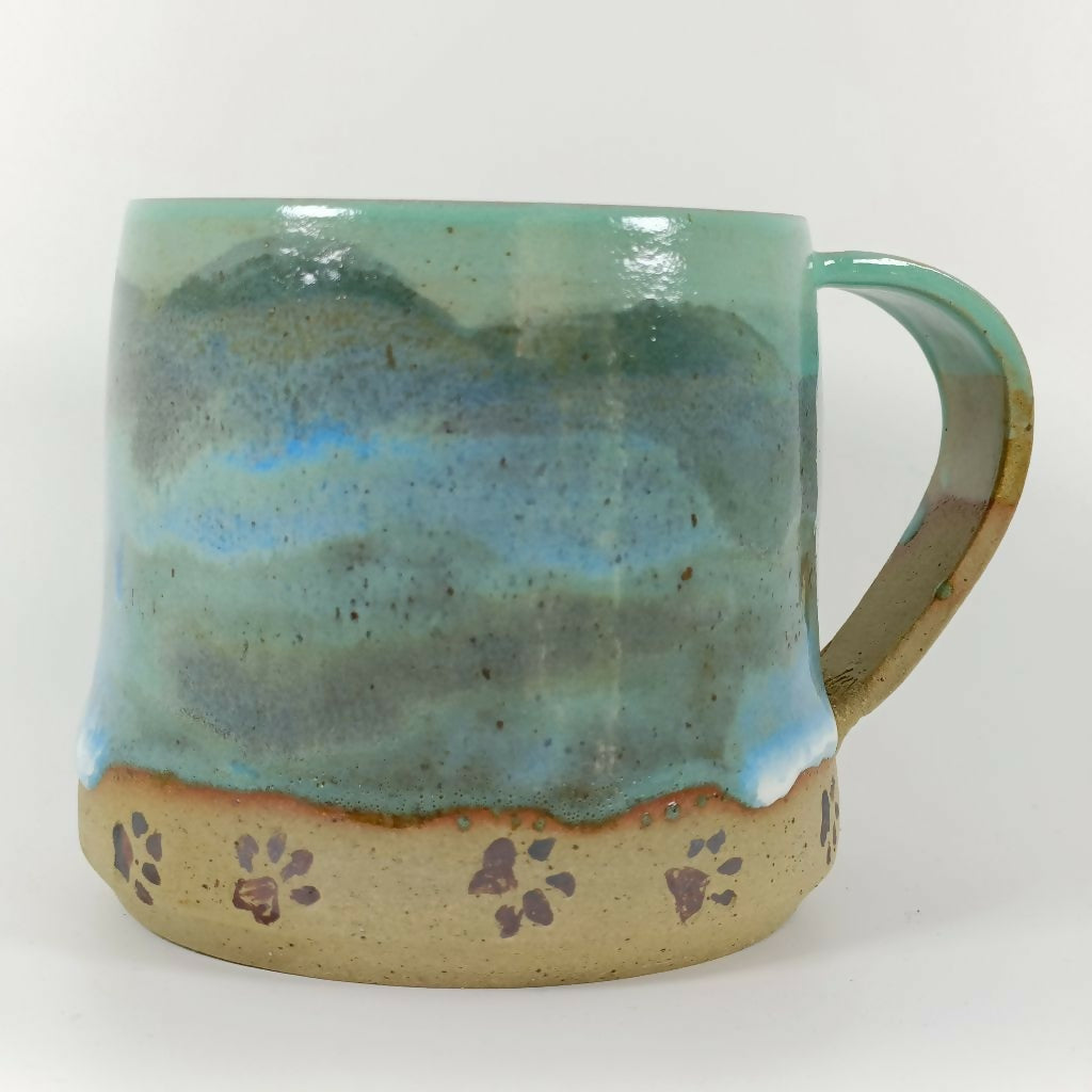 Seashore Pawprints Mug