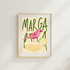 Margarita Magic A5 Hand Illustrated Poster