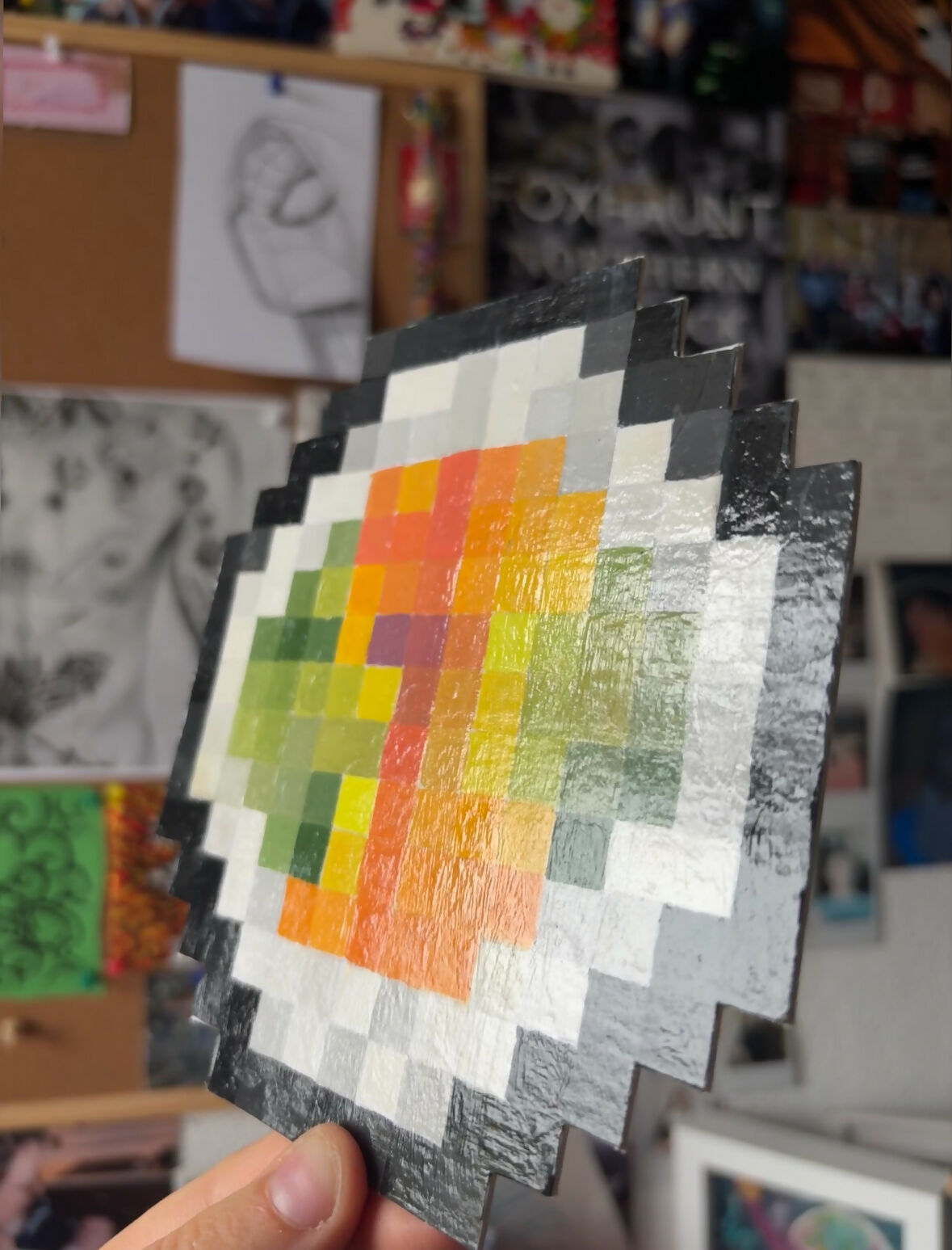 Pixel Mini Salmon Sushi Painting
